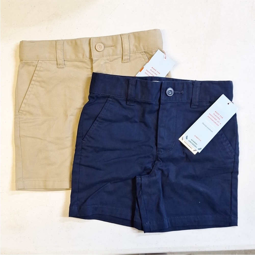 Cat & Jack Tan and Navy Kids Shorts